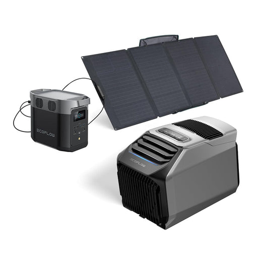 EcoFlow WAVE 2 Portable AC + DELTA 2 + 400W Portable Solar Panel