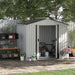 Outsunny 7' x 4' Steel Storage Shed Organizer - 845-030WT