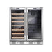 Empava 24" 20 Bottle and 79 Can Dual Zone Wine Cooler and Beverage Cooler, EMPV-BR04D
