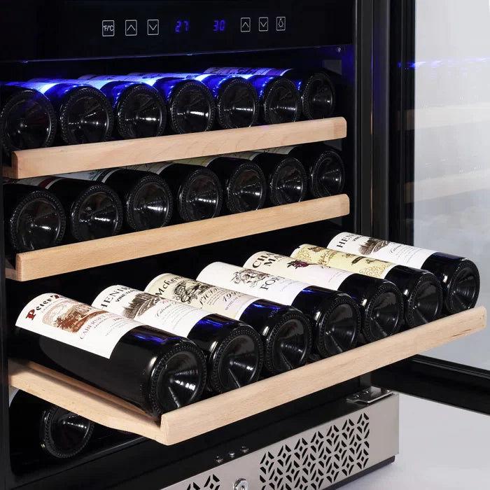 Empava 24" 46 Bottle Dual Zone Wine and Beverage Cooler, EMPV-WC04D