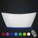 Empava 59" Freestanding Soaking Bathtub with LED Lights, EMPV-59FT1518LED