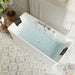 Empava 59" Freestanding Whirlpool Bathtub with Faucet, EMPV-59AIS15