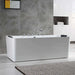 Empava 67" Freestanding Whirlpool Acrylic Bathtub with Faucet, EMPV-67AIS03