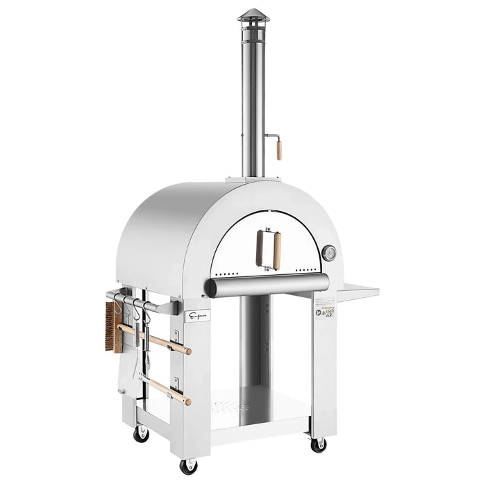 Empava Outdoor Wood Fired Pizza Oven with Side Table, EMPV-PG05