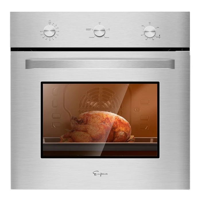 Empava 24" Single Natural Gas Wall Oven - 2.3 cu. ft., EMPV-24WO08