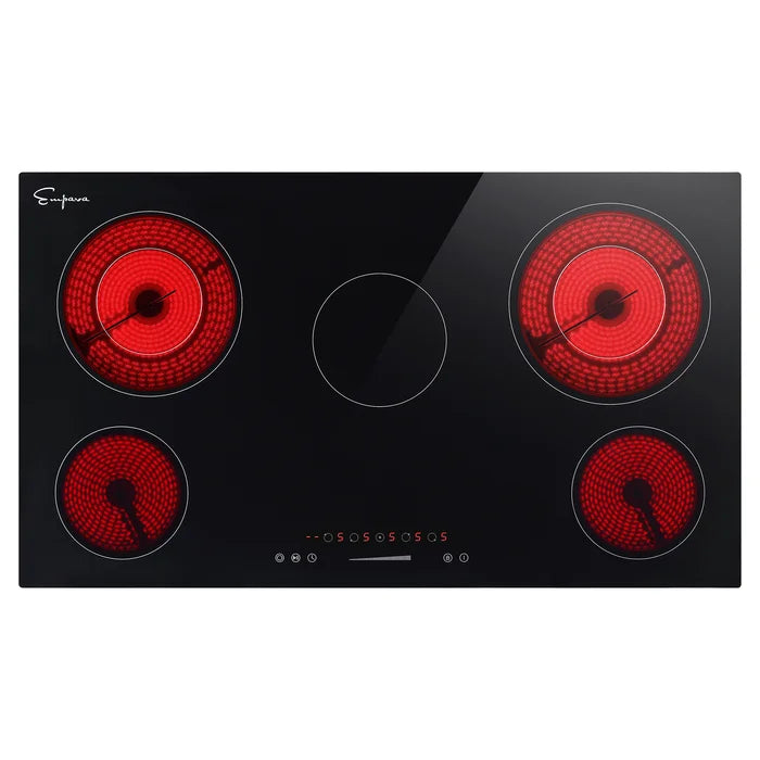 Empava 36" Electric Smooth Surface Radiant Cooktop with 5 Elements, EMPV-36REC14