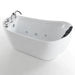 Empava 59" Freestanding Whirlpool Acrylic Bathtub with Faucet, EMPV-59AIS04