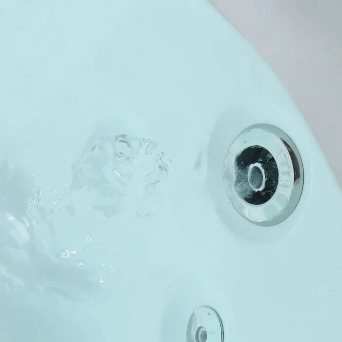 Empava 71" Alcove Whirlpool Bathtub with Faucet, EMPV-71JT667B