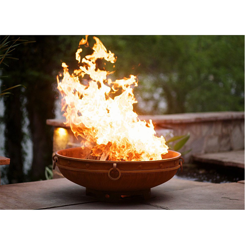 Fire Pit Art - Emperor Fire Pit -Burning