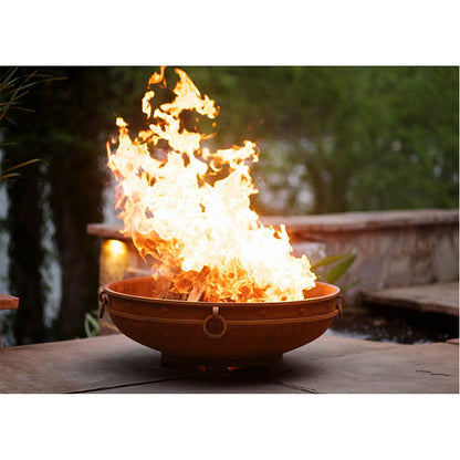 Fire Pit Art - Emperor Fire Pit -Burning