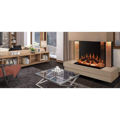 European Home 32" Tyrell 3-Sided Traditional Built-In Electric Fireplace with Halo Burner Technology - EV-FP-Halo-TYRELL