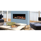 European Home 40" Kiruna 3-Sided Built-In Electric Fireplace with Halo Burner Technology - EV-FP-Halo-KIRUNA