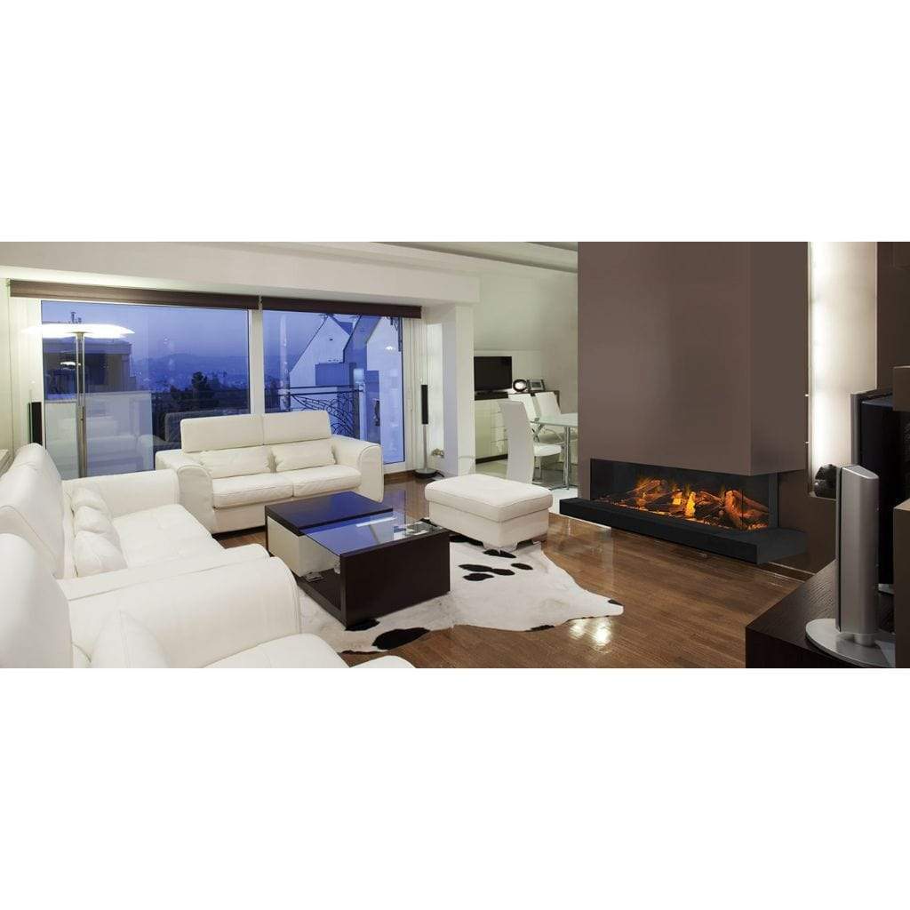 European Home 60" 3-Sided E Series Built-In Electric Fireplace with EvoFlame Burner Technology - EV-FP-ESER-60