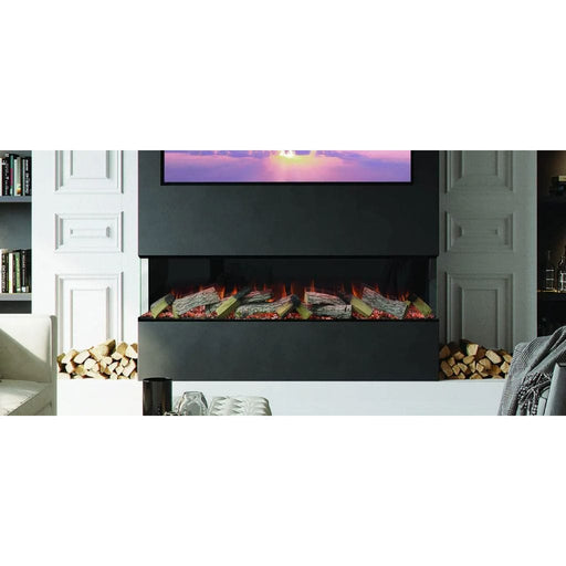 European Home 72" Avesta 3-Sided Built-In Electric Fireplace with Halo Burner Technology - EV-FP-Halo-Avesta