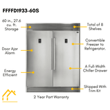 Forno Appliance Package - 48 Inch Gas Range, Range Hood, Refrigerator, Microwave Drawer, Dishwasher, Wine Cooler, AP-FFSGS6244-48-9