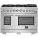 Forno 48″ Pro Series Capriasca Gas Burner / Gas Oven in Stainless Steel 8 Italian Burners, FFSGS6260-48