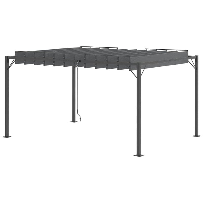 Outsunny 13' x 10' Outdoor Louvered Pergola - 84C-341V01