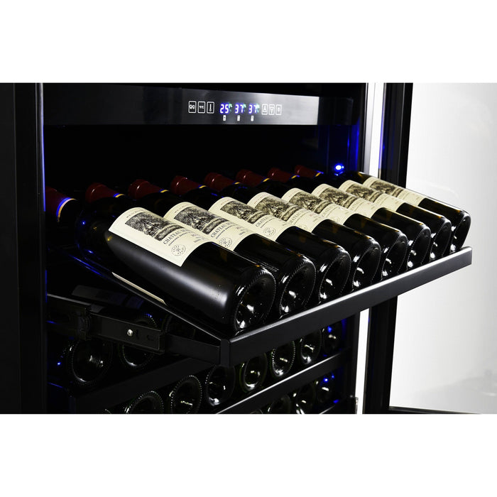 Forno 30 in. 144 Bottle & 200 Can Triple Zone Wine Cooler, FWCDR6661-30S