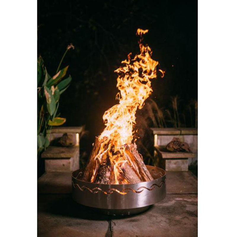 Fire Pit Art Fire Surfer Fire Pit - wood burning