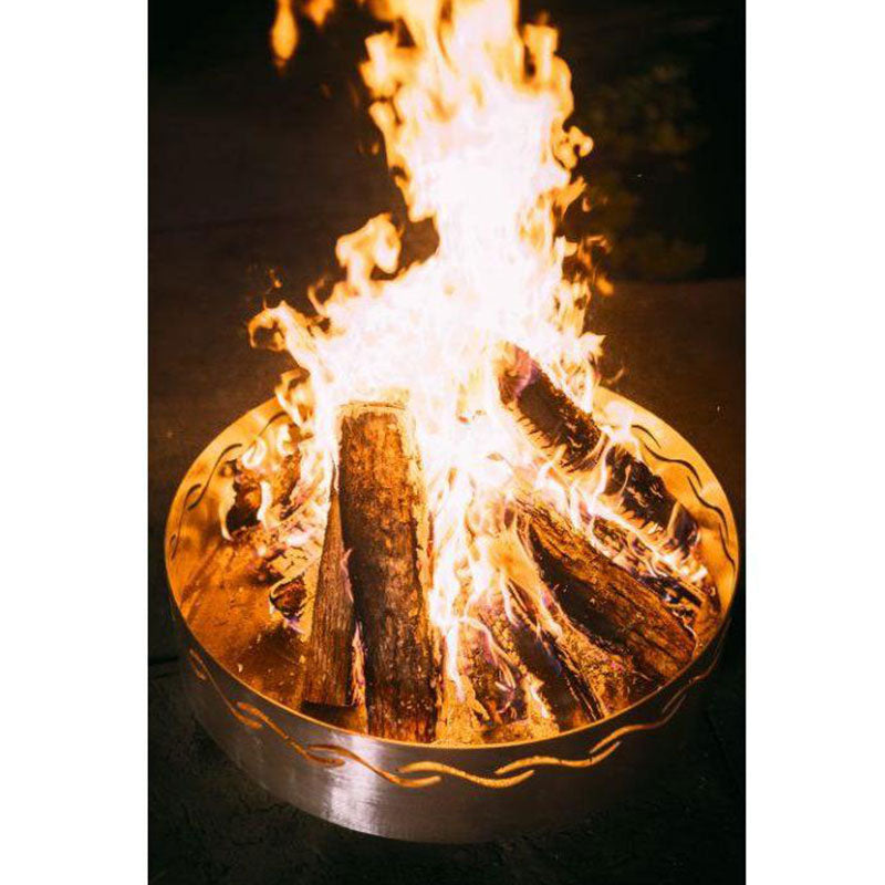 Fire Pit Art Fire Surfer Fire Pit - wood burning, close  up