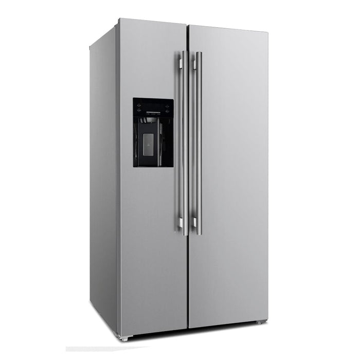 Forno 36 Inch Side by Side Refrigerator with Ice Maker and Grill Kit, FFRBI1844-40SG