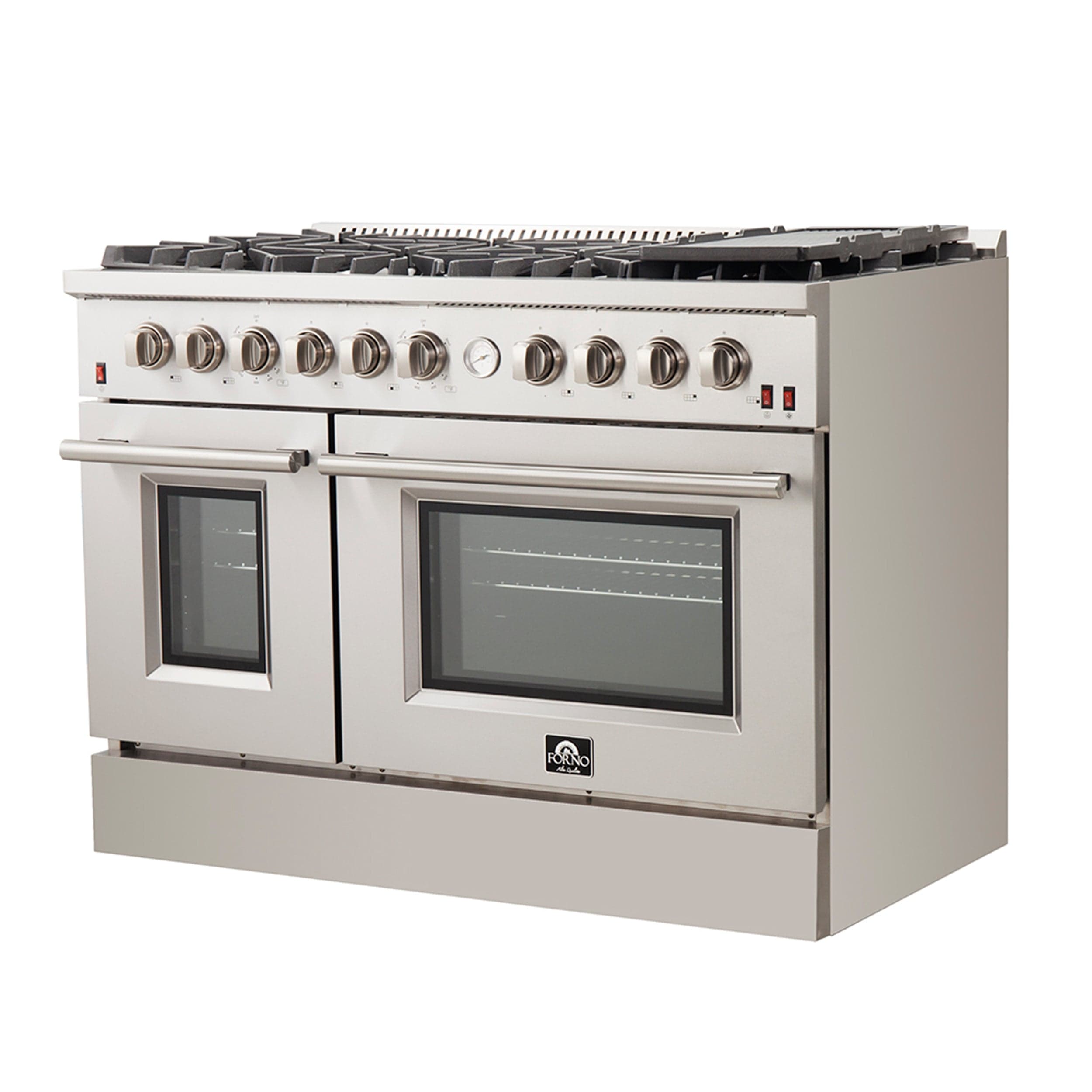 Forno 48 In. Freestanding 6.58 cu. ft. Gas Range with Airfryer in Stainless Steel, FFSGS6291-48