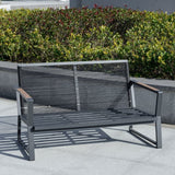 Outsunny 4 Piece Aluminum Garden Sofa Set - 84B-635LG