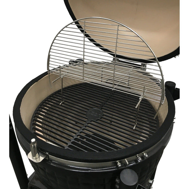 Vision Grills Elite | Icon 600 Series Grill | Charcoal Gas Compatible - ICON - CG-600 - Black