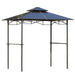 Outsunny 8' x 5' Barbecue Grill Gazebo Tent, Outdoor BBQ Canopy with Side Shelves - 84C-219