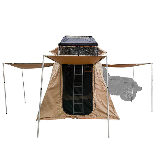 Guana Equipment Wanaka 64" Roof Top Tent Setup With XL Annex - 3-4 Person Size - GE0004
