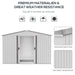 Outsunny 9' x 6' Metal Storage Shed - 845-031SR