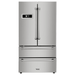 Thor Kitchen Appliance Package - 48 in. Propane Gas Range, Range Hood, Refrigerator, Dishwasher, Wine Cooler, Microwave, AP-LRG4807ULP-8