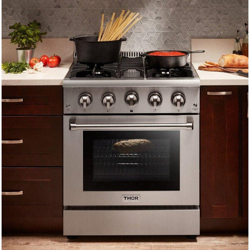 Thor Kitchen 30 in. 4.2 cu. ft. Professional Natural Gas Range in Stainless Steel - HRG3080U
