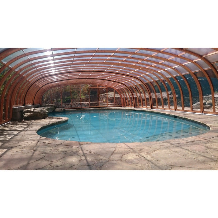 Sunrooms-Enclosures Wide Span Laguna Type VI Retractable Pool Enclosure