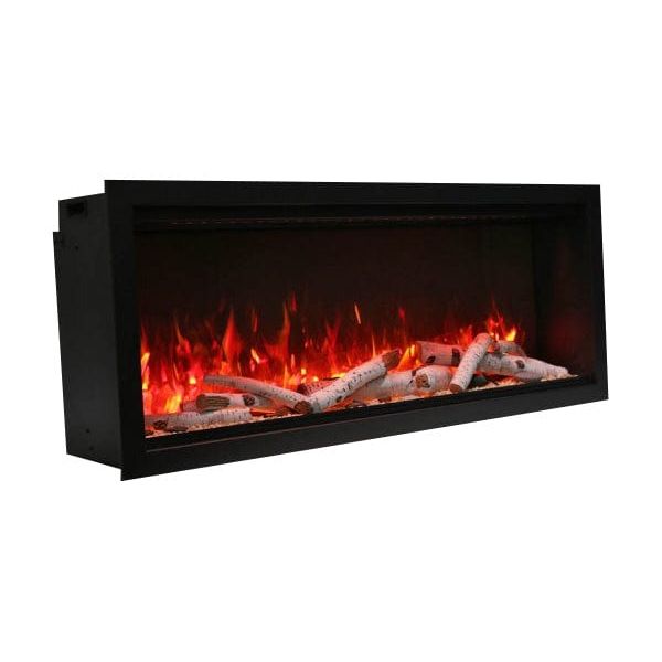 Amantii Symmetry 50'' Extra Tall & Deep Recessed Linear Indoor/Outdoor Electric Fireplace - SYM‐50‐XT