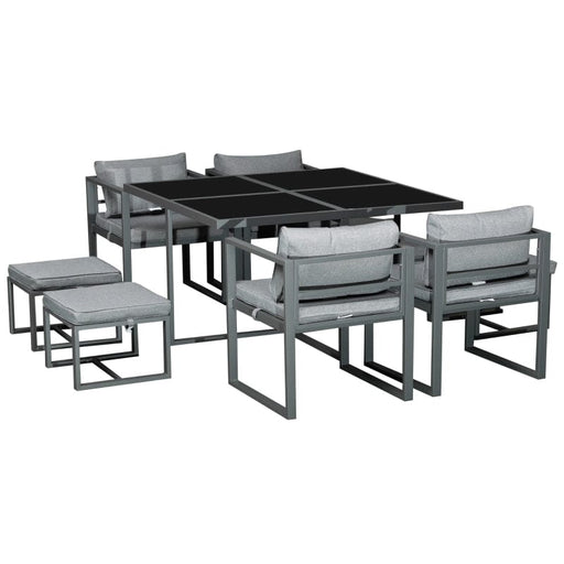 Outsunny 9 Piece Outdoor Patio Dining Set - 84B-479
