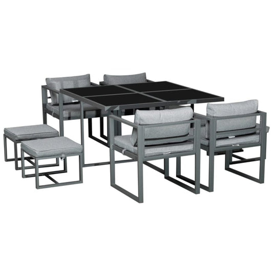 Outsunny 9 Piece Outdoor Patio Dining Set - 84B-479