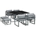 Outsunny 9 Piece Outdoor Patio Dining Set - 84B-479