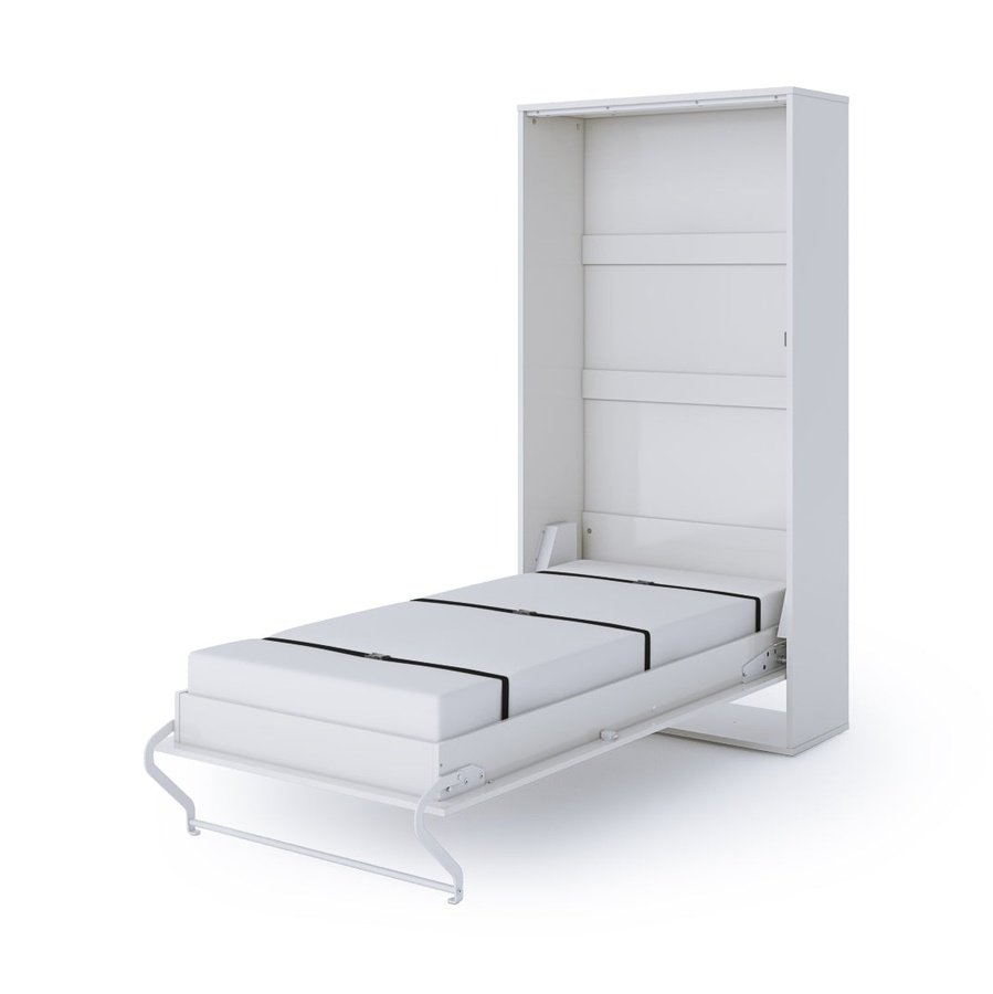 Maxima House Vertical Murphy Bed Invento, European Twin Size with mattress - IN-03W - Backyard Provider