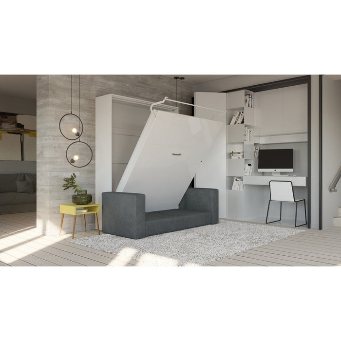 Maxima House Murphy bed European Full XL Vertical with Sofa Invento - IN001W-G - Backyard Provider