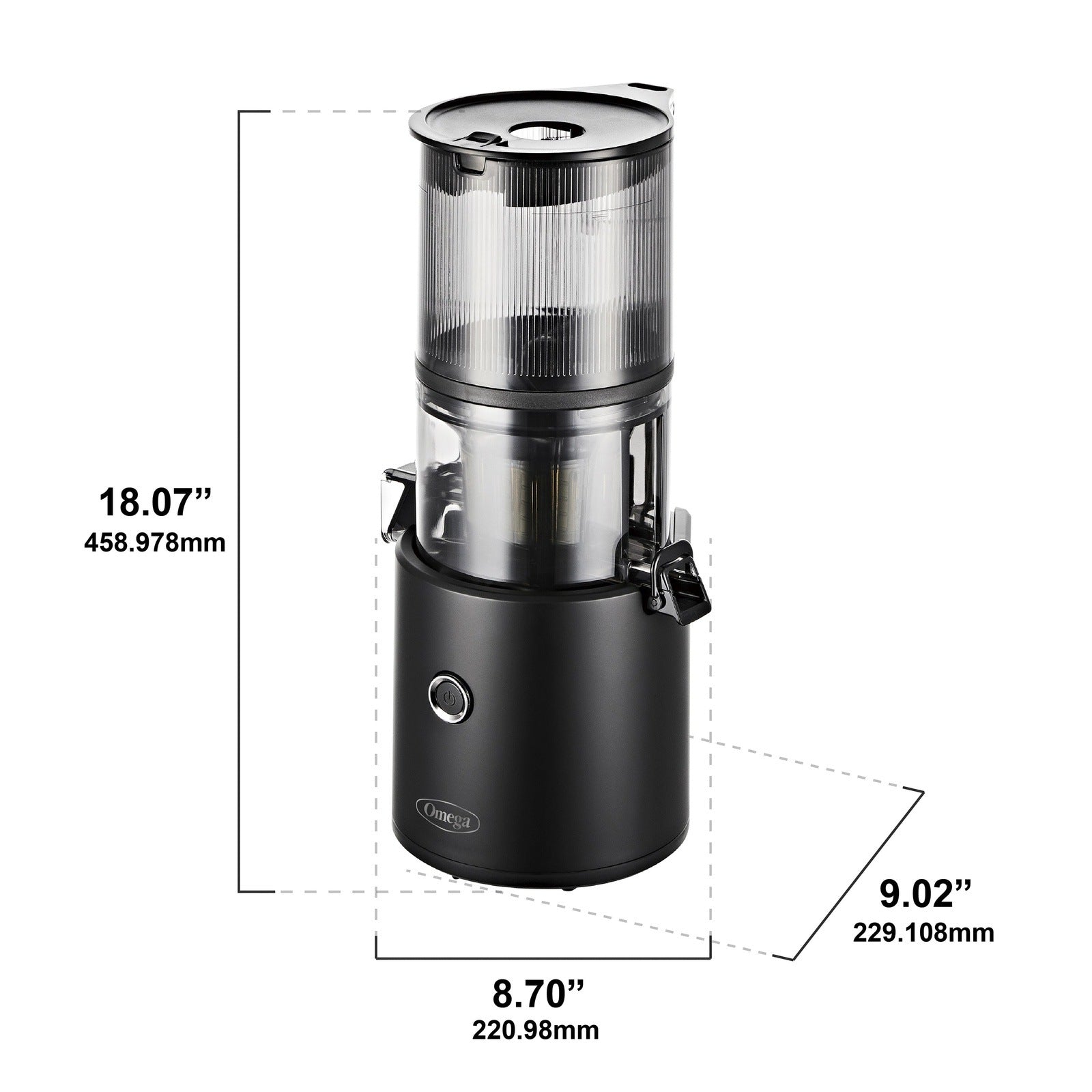 Omega Effortless™ Batch Juicer, 2L Capacity, in Black JC2022BK11