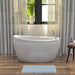 Empava 48" Freestanding Japanese Style Soaking Bathtub with Faucet, EMPV-48JT011