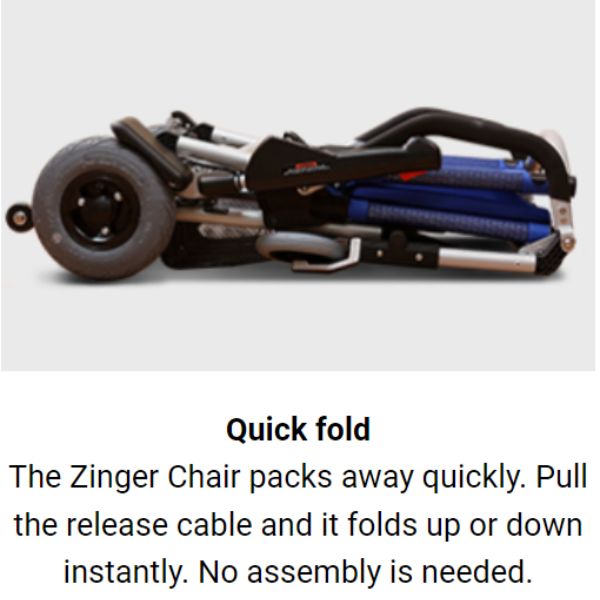 Journey Zinger Portable Folding Power Wheelchair - Backyard Provider