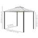 Outsunny 10' x 10' Patio Gazebo Outdoor Canopy - 84C-133CW