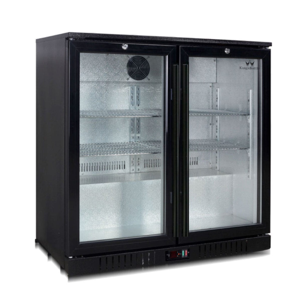 KingsBottle 36 Heating Glass 2 Door Built in Beverage Fridge - KBU56M