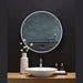 Ancerre Cirque Round LED Lighted Bathroom Vanity Black Framed Mirror - LEDM-CIRQUE-24 - Backyard Provider