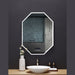 Ancerre Otto LED Octagon Black Framed Lighted Bathroom Vanity Mirror with Bluetooth and Digital Display - LEDM-OTTO-24 - Backyard Provider
