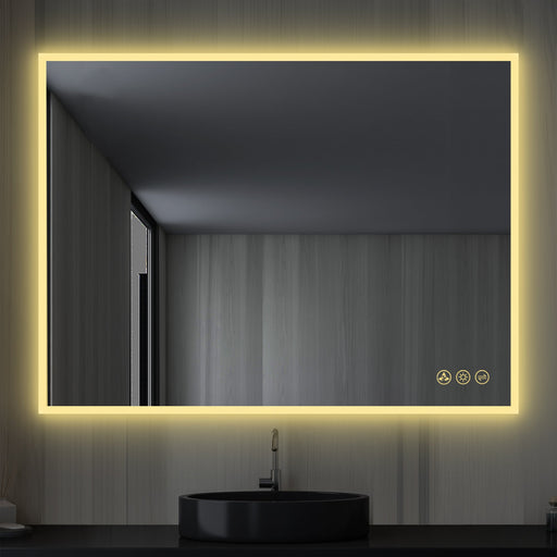 Blossom Beta 48″x36″ LED Mirror with Frosted Sides - LED M2 4836 - Backyard Provider
