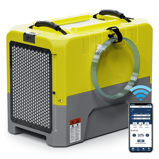 AlorAir® Storm LGR Extreme Smart App Control | 180PPD Commercial Dehumidifier - Storm SLGR 1250X-Yellow