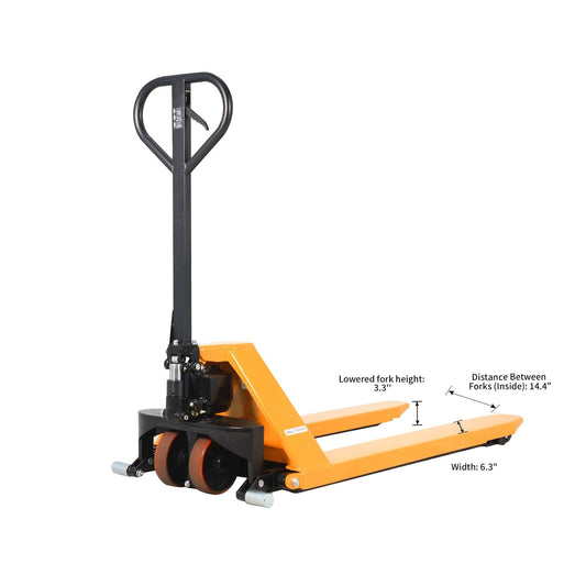 Apollolift Pallet Lift 2200lbs. 45"Lx27"W Fork 3.3'' lowered. 31.5'' raised - A-1015 - Backyard Provider